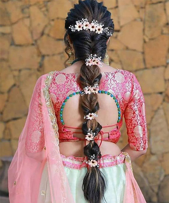 Indian Bridal Hairstyles With Lehenga