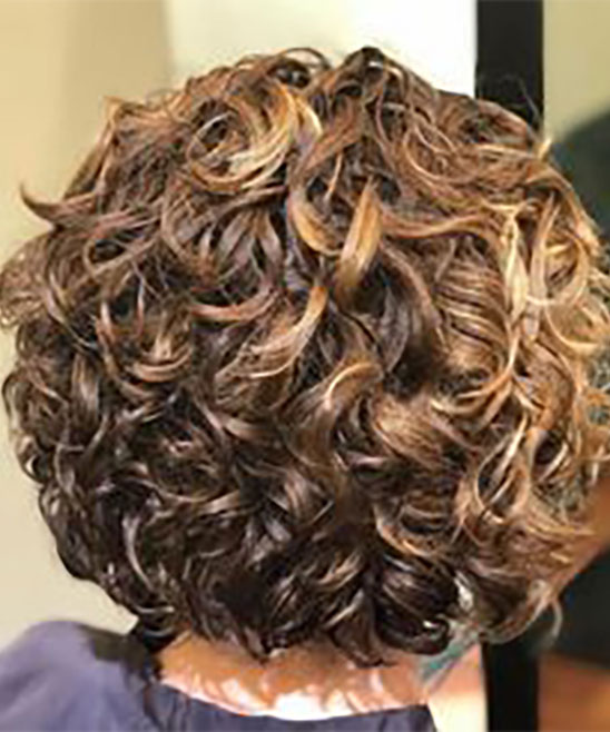 Layer Cut for Curly Short Hair