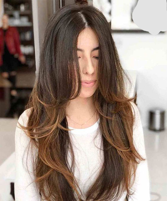Layer Cut for Long Hair Front