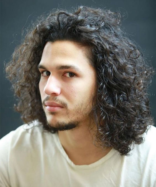 Long Curly Hair Styles for Men