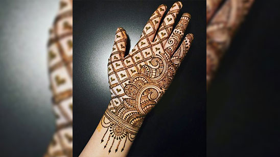 Mehndi Design Easy and Beautiful Front Hand