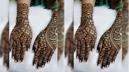 Mehndi Design Front Hand Arabic