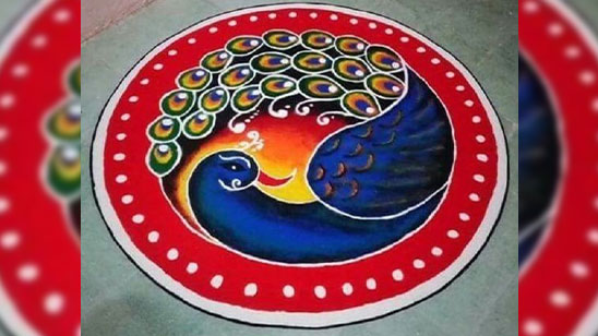 Rangoli Design for Diwali Simple and Easy