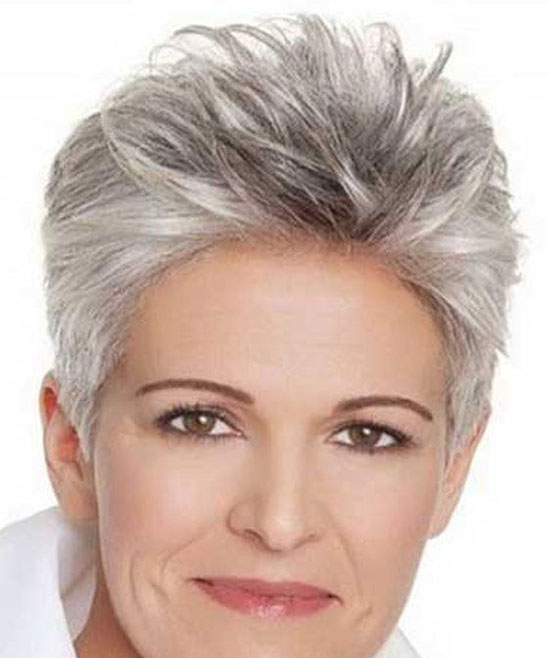 Short Hairstyle on Round Face
