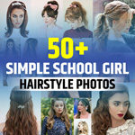Simple Hairstyle for School Girl Short Hair