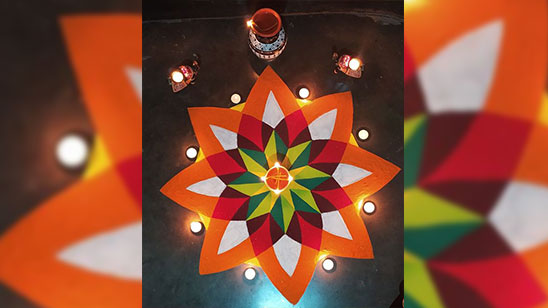 Simple Rangoli Designs for Diwali