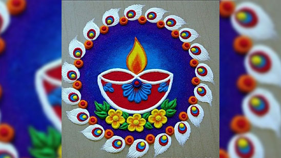 Simple and Easy Rangoli for Pongal