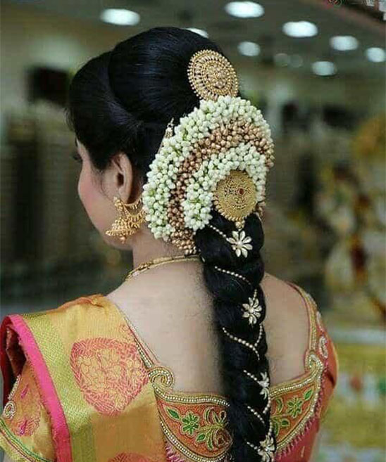 South Indian Reception Bridal Hairstyles