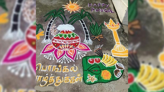 Special Rangoli Designs for Pongal