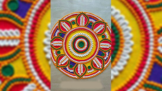 Traditional Rangoli Design for Diwali