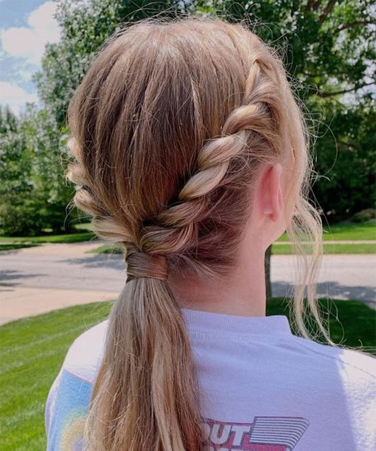 Very Simple Hairstyle for School Girl