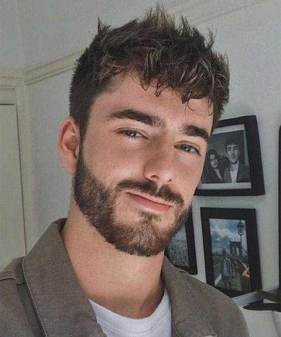 Best Haircut for Big Forehead Male