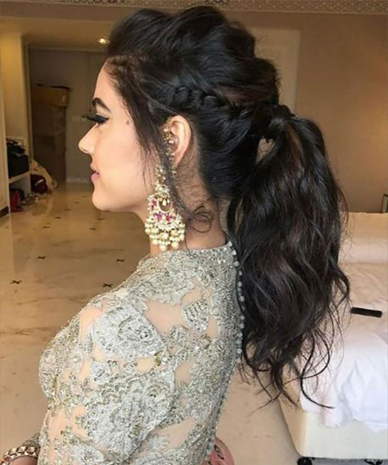 Best Hairstyle for Short Hair with Saree