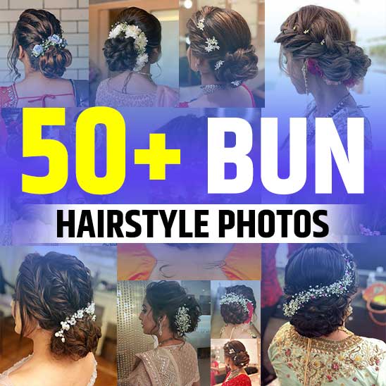 Bun Hairstyle for Saree