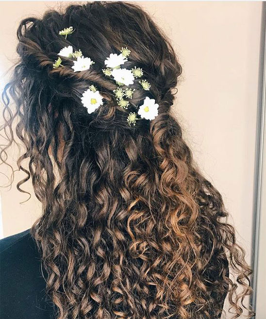 Curly Hair Hairstyles for Wedding