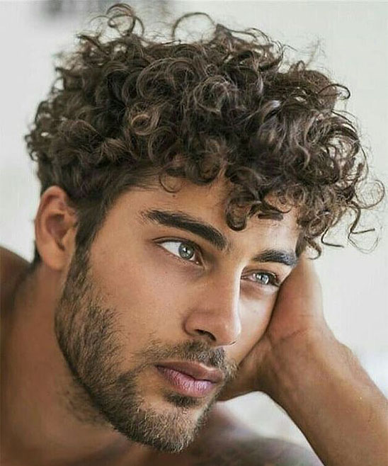 Curly Hair Highlights for Men