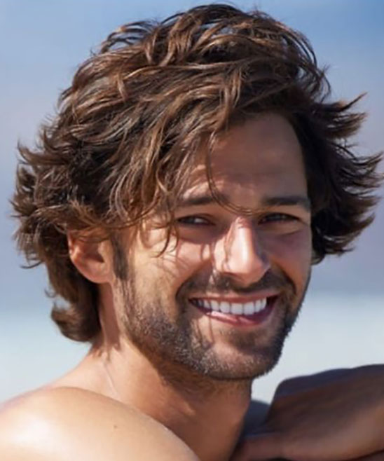 Faded Haircut Medium Curly Hair