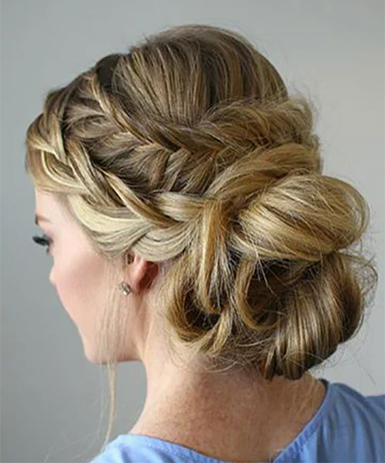 French Braid Hairstyles Updo