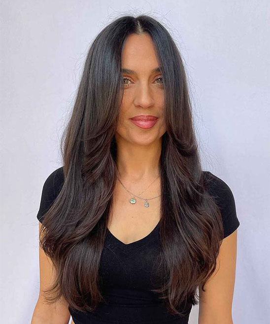 Front Hair Cut for Long Hair Indian Girl