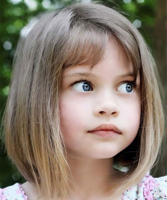 Hair Cut for Kids Girls with Name