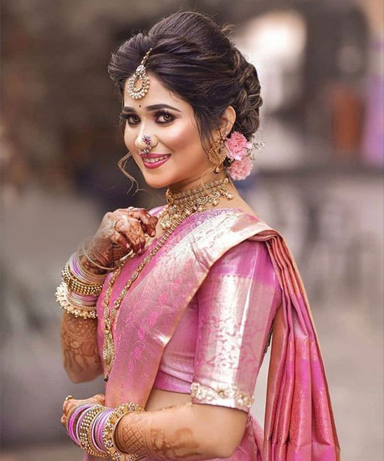 Hair Style Girl for Wedding Saree (2)