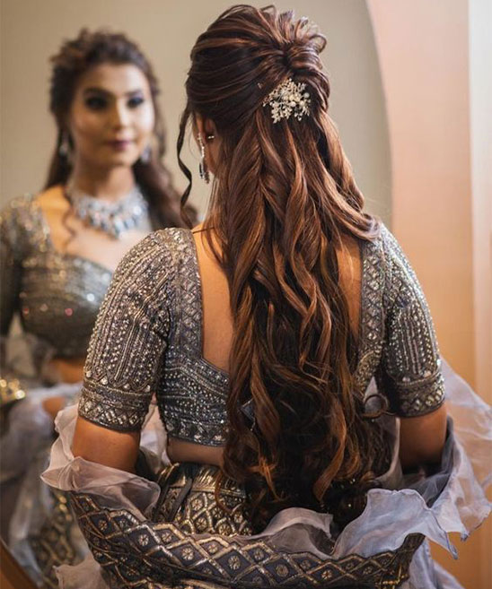 Hair Style for Bridal Lehenga South Indian Style