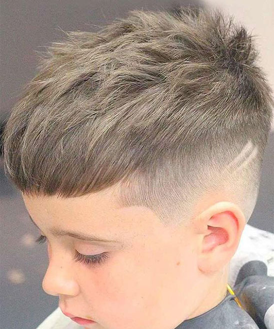 Hair Style for Kid Boy on Round Face