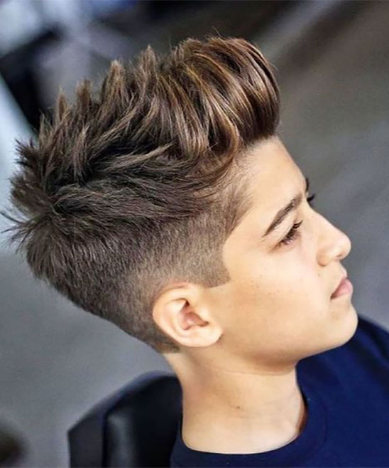Hair Style for Round Shape Face Boy Kid