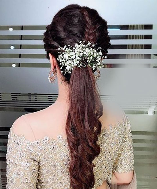 Hair Style with Jasmine for Saree for Weddings