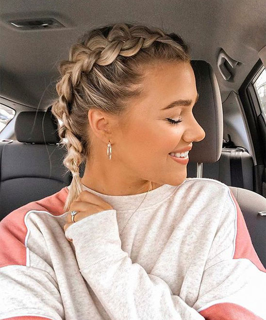 Hairstyle Messy Braid for Long Hair