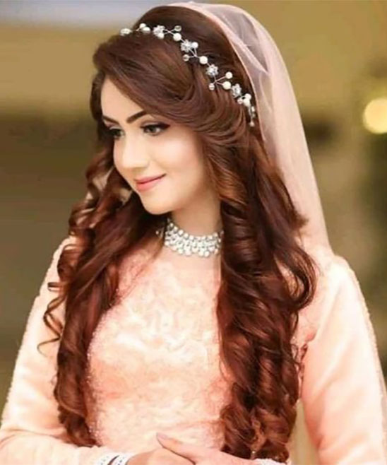 Hairstyle for Engagement Party in Lehenga