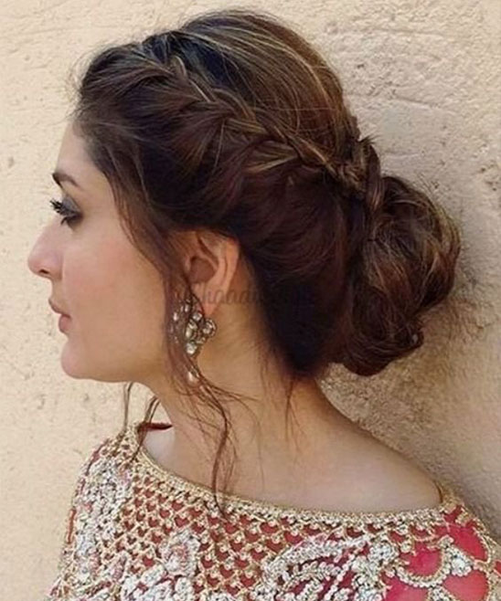 Hairstyle for Short Hair for Saree
