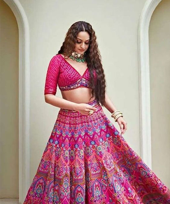 Hairstyles for Party with Lehenga