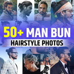 Half Bun Hairstyle Man
