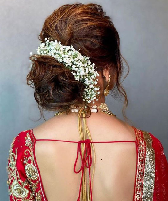 Hairstyle For Lehenga, Popular Lehenga Hairstyle For Marriage & Party-gemektower.com.vn