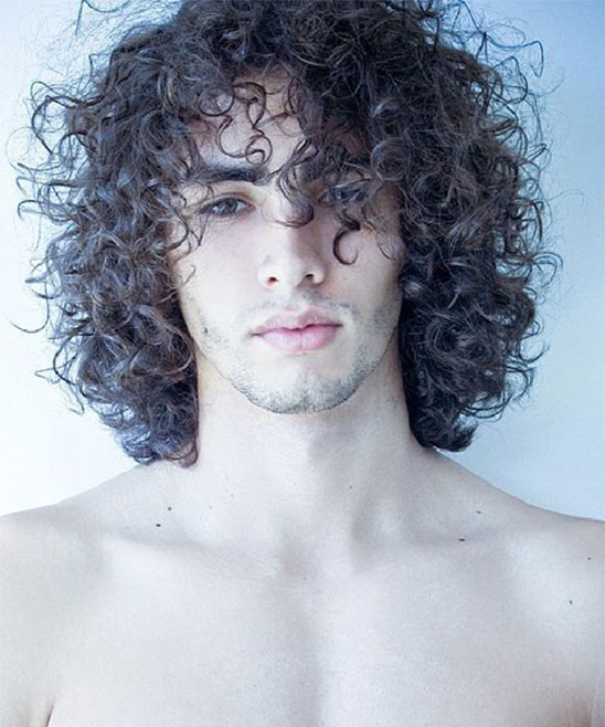 Long Curly Hair Men