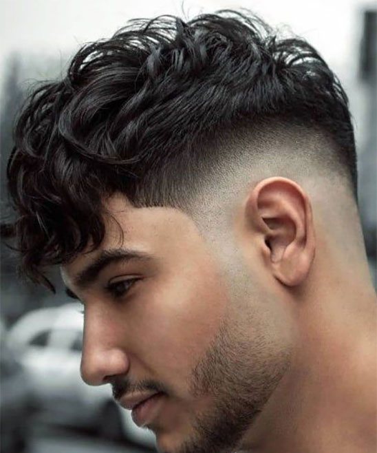 Medium Fade Haircut with Beard