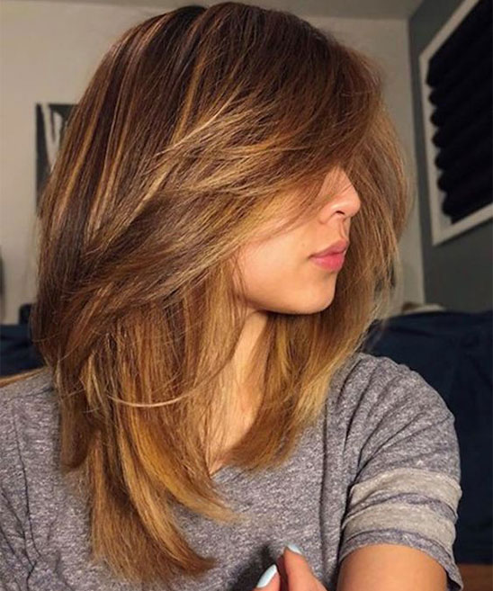 Medium Haircuts for Round Faces and Thin Hair