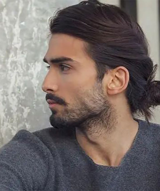 Men's Haircut for Growing Long Wavy Hair
