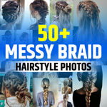 Messy Braid Hairstyle Indian