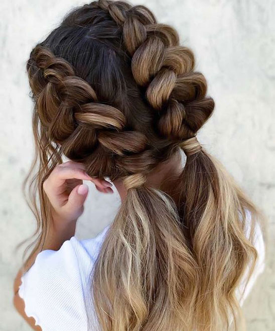 Messy Braid Hairstyle for Older Women