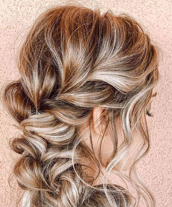 Messy Braid Hairstyle for Older Women