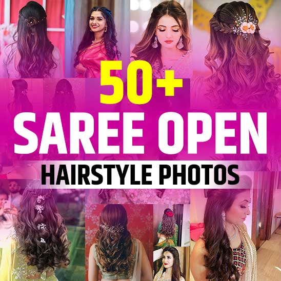 Open Hairstyle for Saree