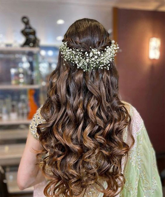 Saree Hair Style for Wedding