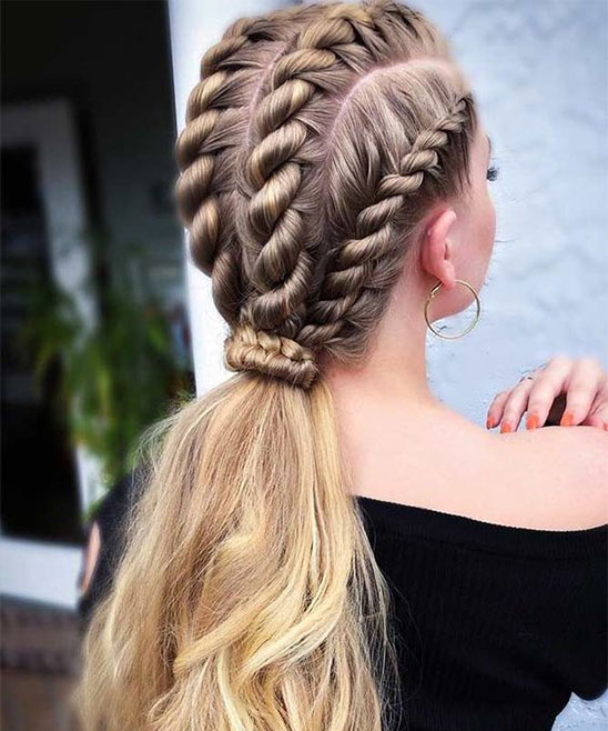 Side Messy Braid Hairstyle