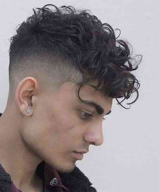 Undercut Hairstyle with Beard for Round Face