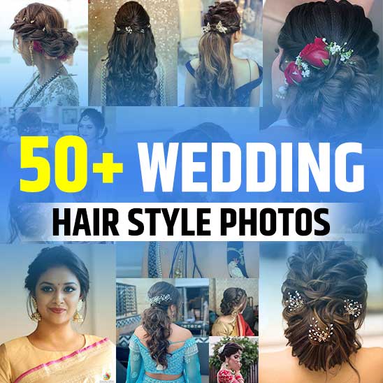 Wedding Hair Style for Saree