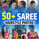Wedding Hair Style for Saree