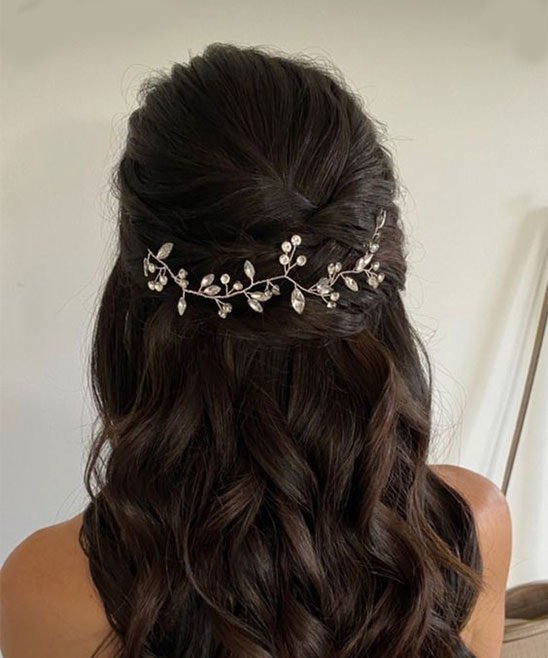 Hairstyle for Engagement Bride