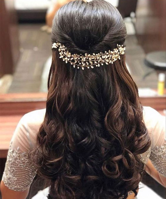 Hairstyle for Party in Open Straight Hair